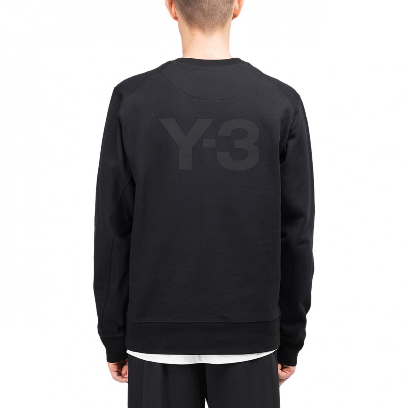 【 Y-3 M CL B CRW SWT 背面 LOGO 衛衣 - 黑 】