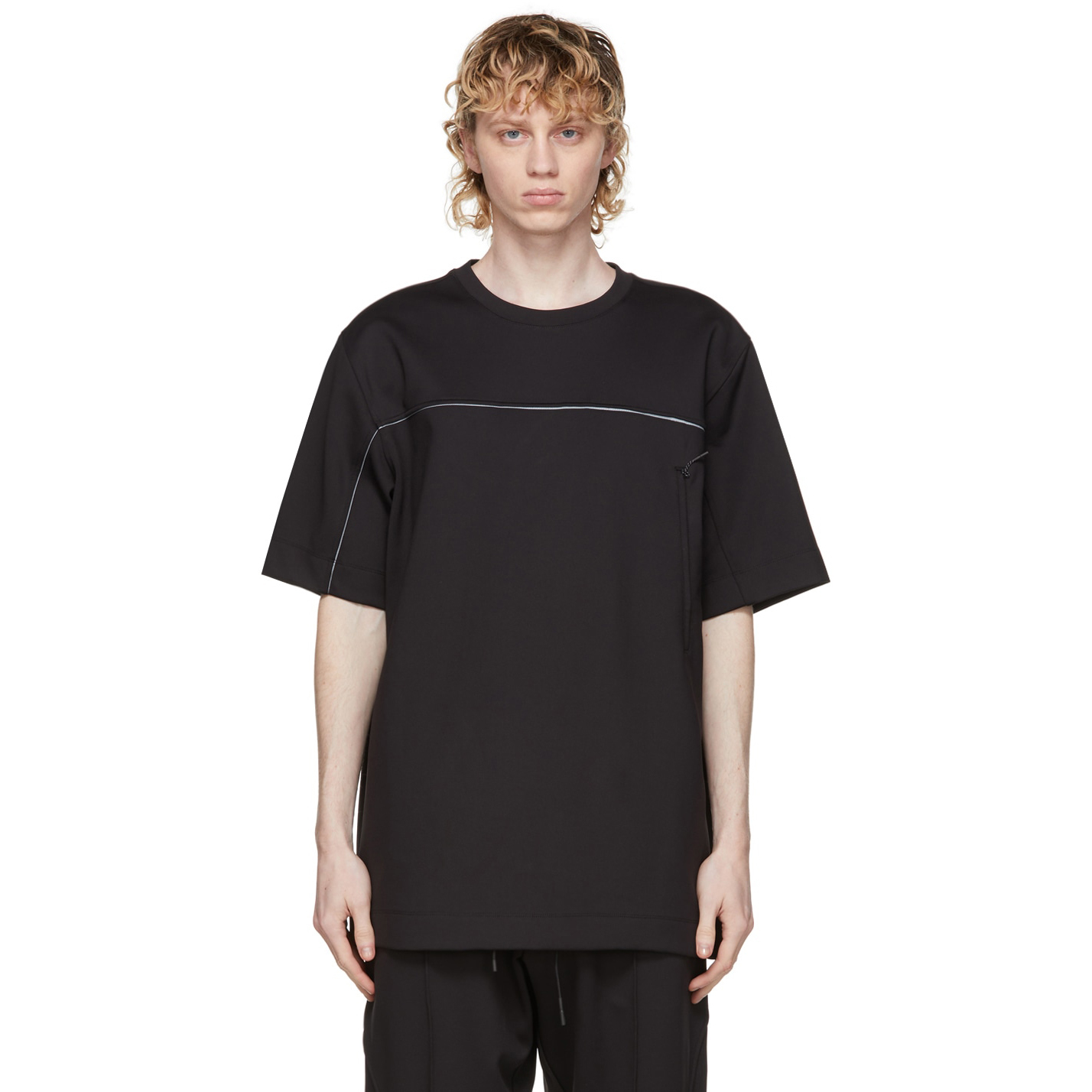 【 Y-3 M CH1 SS TEE 胸前反光條太空棉短TEE - 黑 】