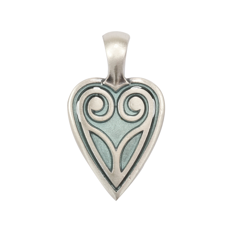 Bico吊墜，女士吊墜 心型面具；放鬆你的束縛 不含鍊子（1692藍色）