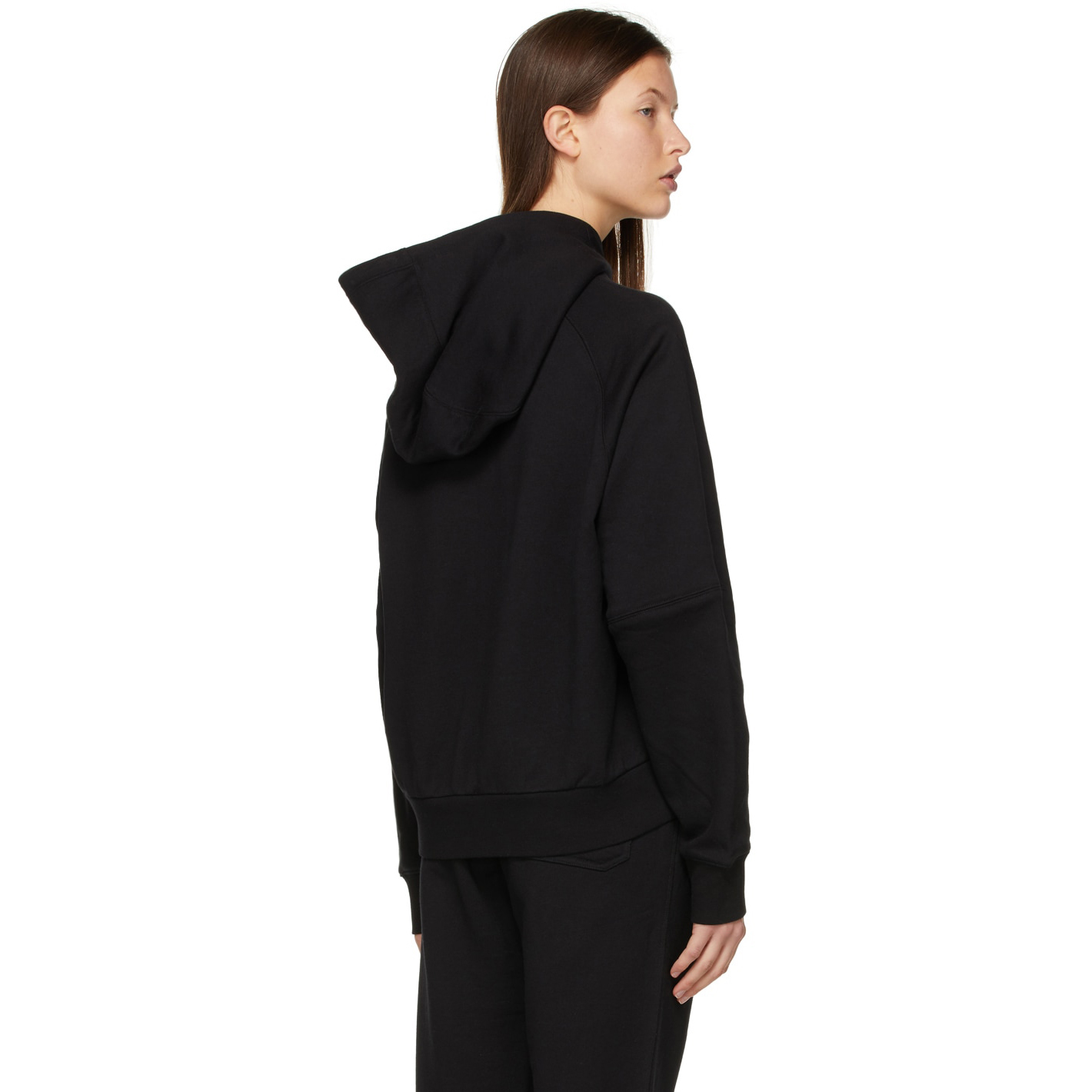 【 Y-3 W CL LC HOODIE 胸前 LOGO 帽TEE - 黑 】