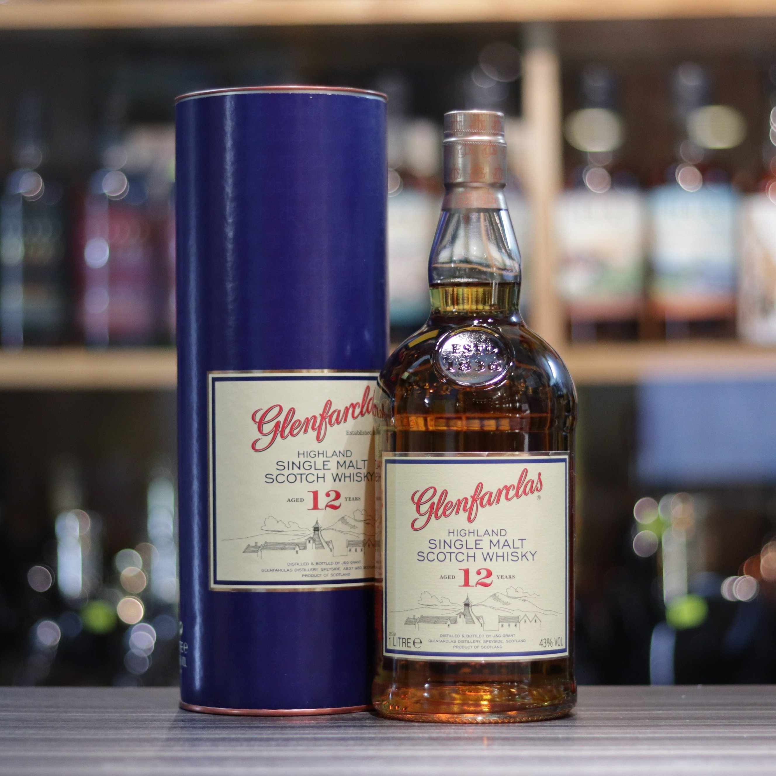 Glenfarclas 12 Year Old - 1L/43%