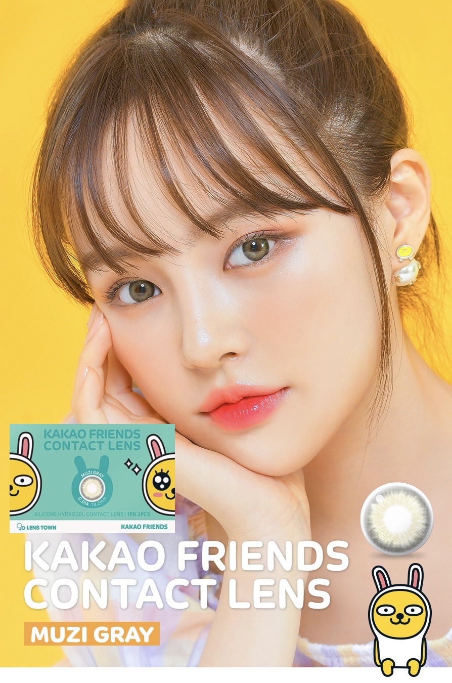Lenstown Kakao Friends Monthly (Muzi Gray)