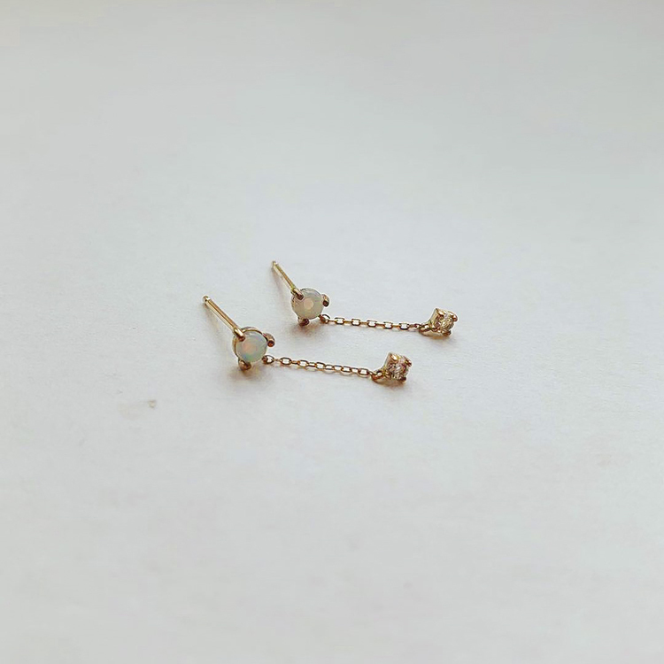 K9 / 波粼人魚星環垂吊耳環