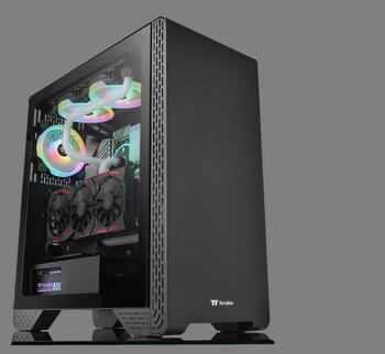 米特3C數位–曜越 S300 TG 強化玻璃中直立式機殼 黑色CA-1P5-00M1WN-00/雪白版CA-1P5-00M6WN-00