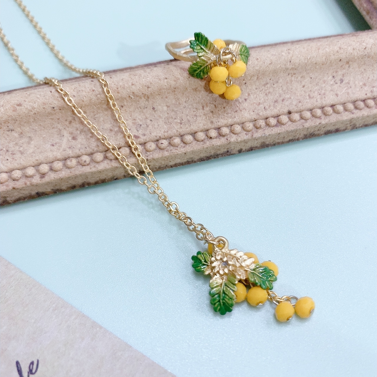 Palnart Poc 日本制含羞草戒指/頸鏈