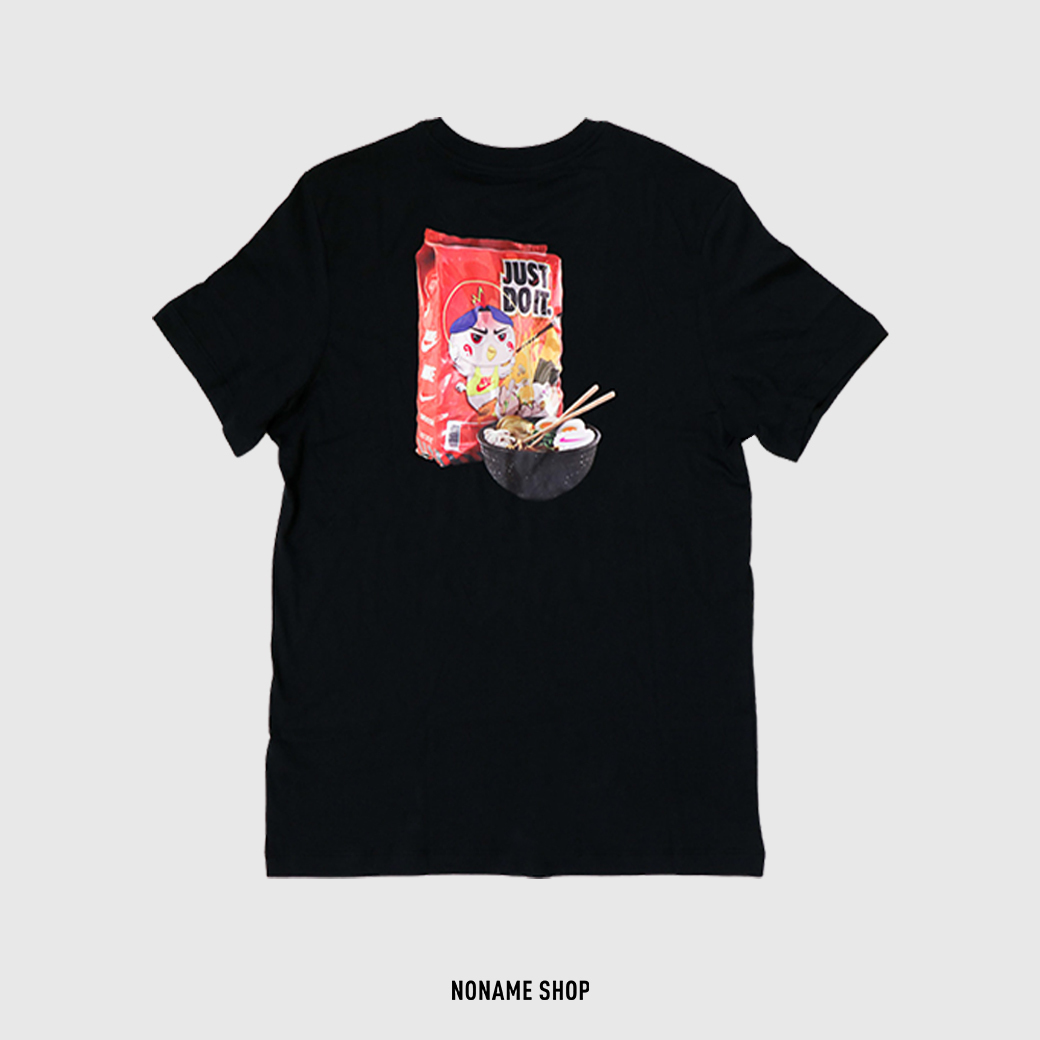 NIKE JUST DO IT 小雞 辣雞麵 短袖 短TEE 黑