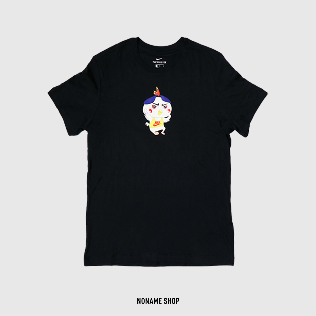NIKE JUST DO IT 小雞 辣雞麵 短袖 短TEE 黑