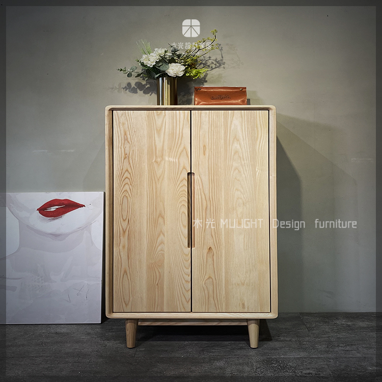 北歐梣木簡約收納鞋櫃|可訂製