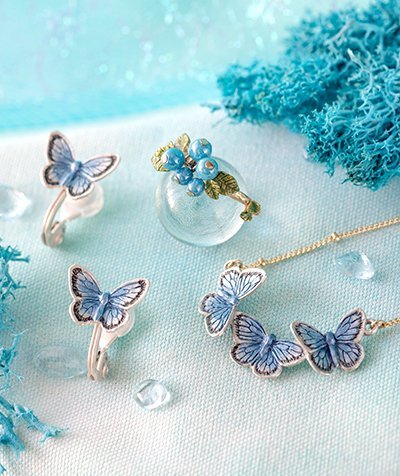 蝴蝶耳環/頸鏈