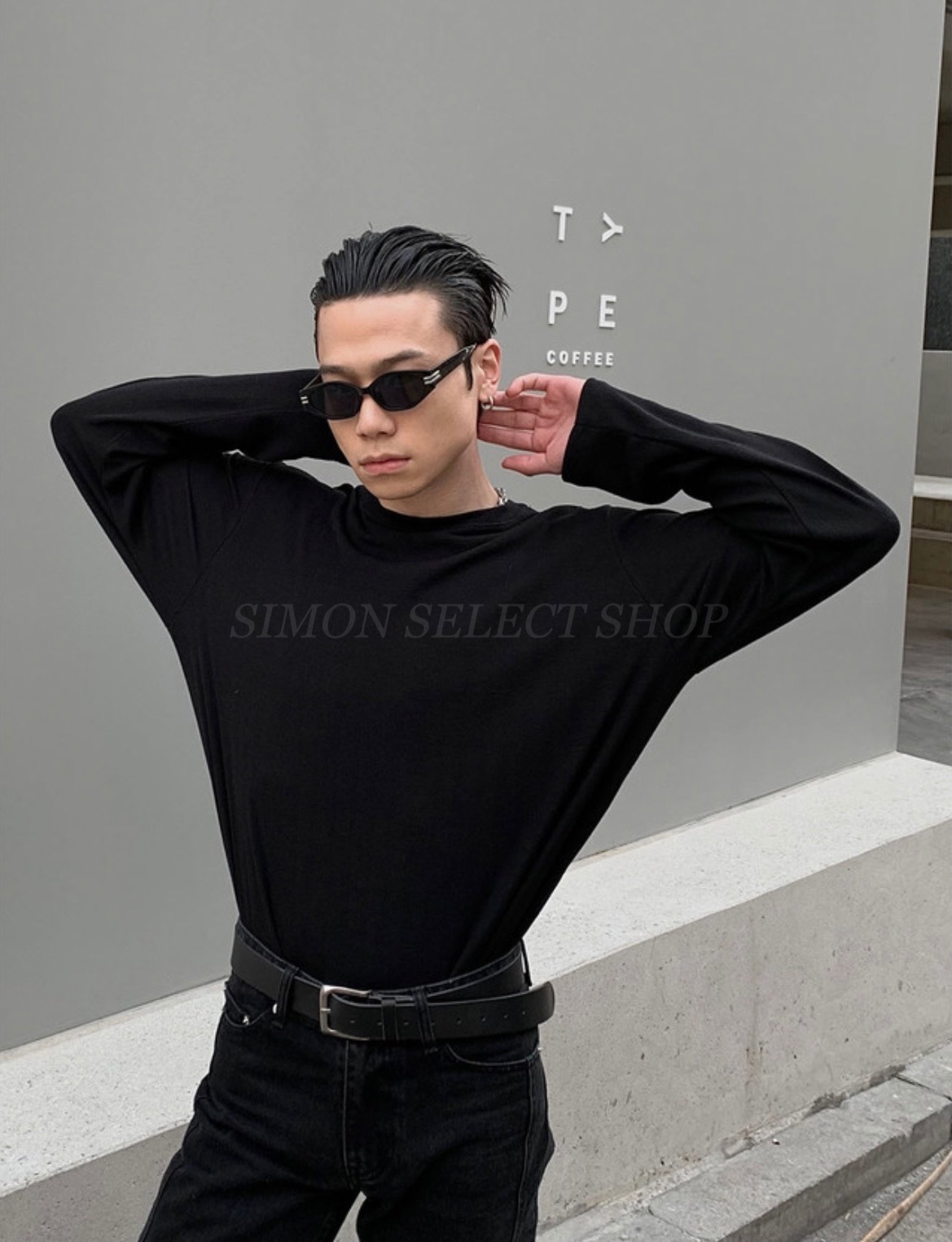 韓國 賽車 金屬 流線型 墨鏡