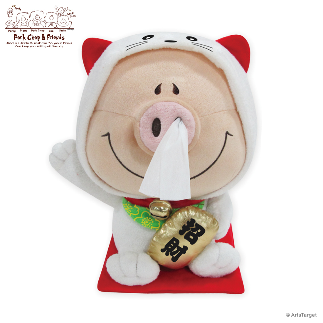 P.C 招財貓紙巾套 - 招財