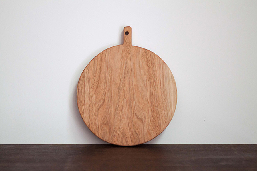 小澤賢一-砧板 刻紋 圓 直徑200mm