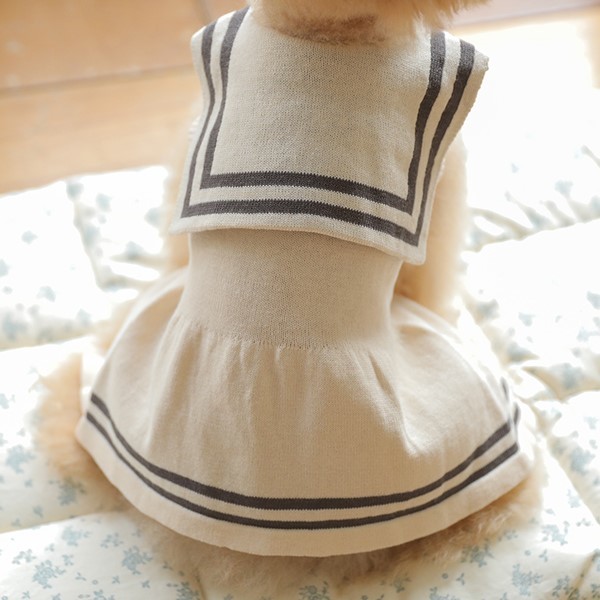 ba&ttang 棉質針織水手洋裝