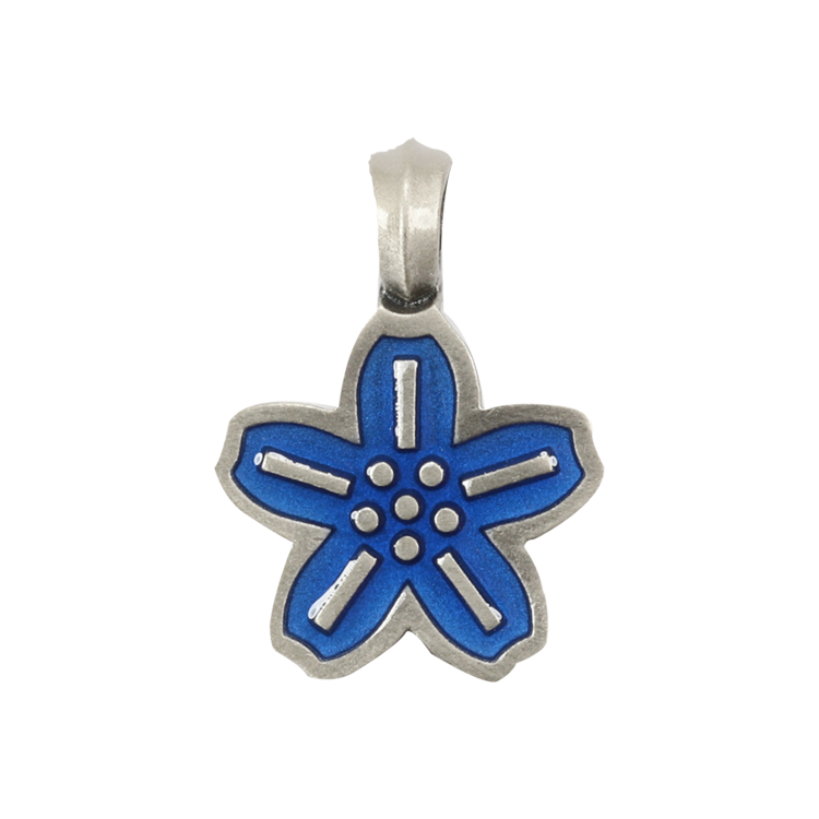 Bico吊墜，女士吊墜 櫻花造型；追逐浪漫 享受春天的氣息（1706深藍）