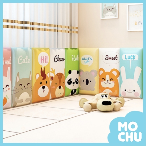 繽紛動物防撞軟墊牆貼(單片多款)