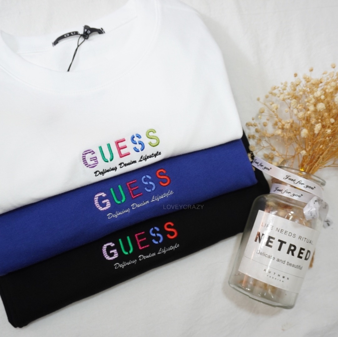 【優惠現貨】GUESS 彩色LOGO TEE（3色）