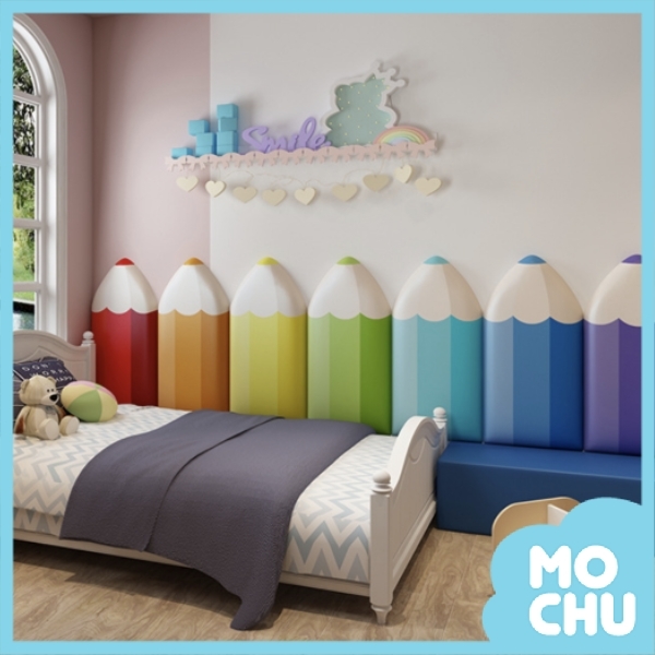 彩色鉛筆防撞軟墊牆貼(單片多款)