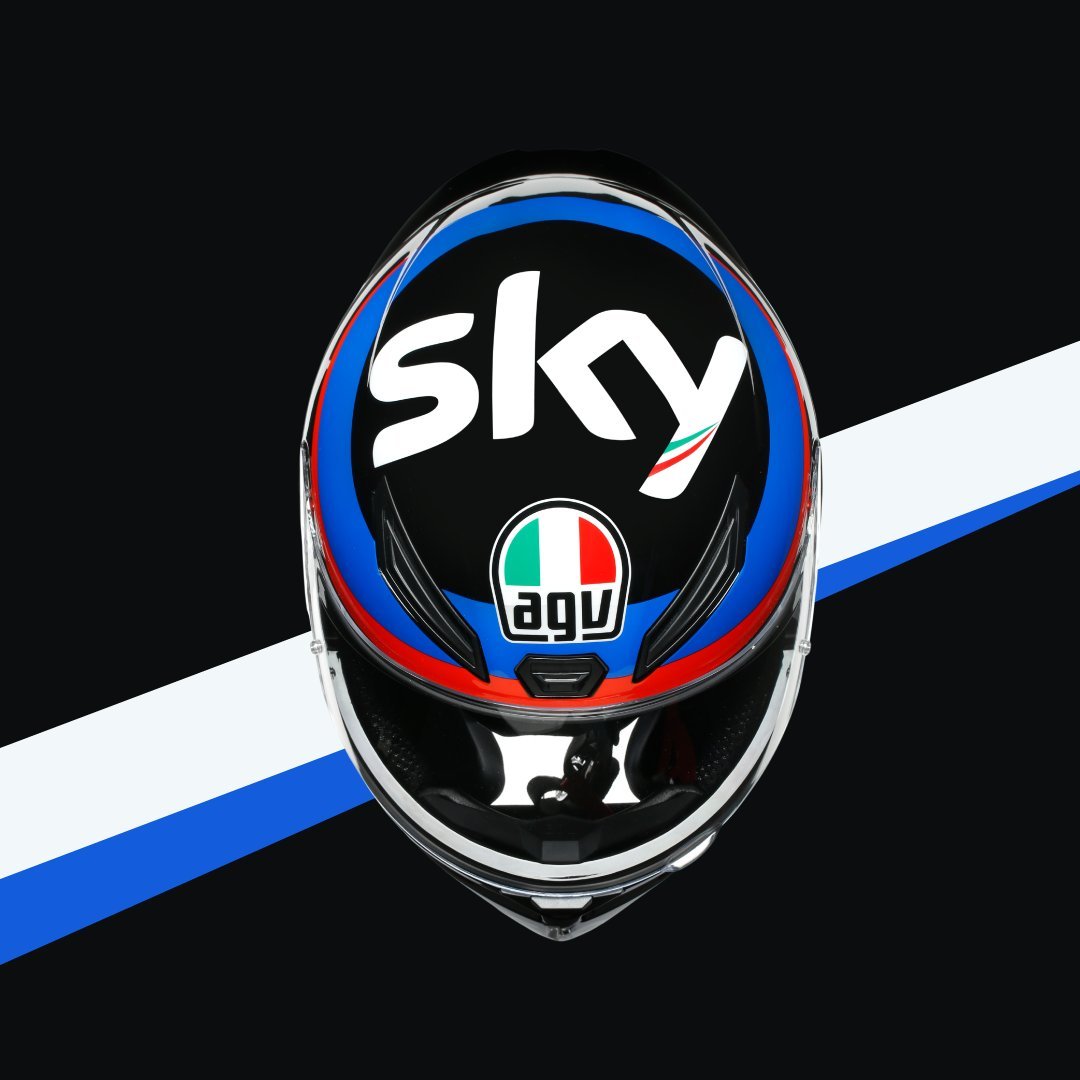 AGV K1 VR46 SKY RACING TEAM BLACK/RED 全罩