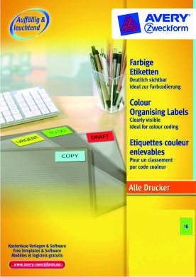 Zweckform 顏色電腦貼紙