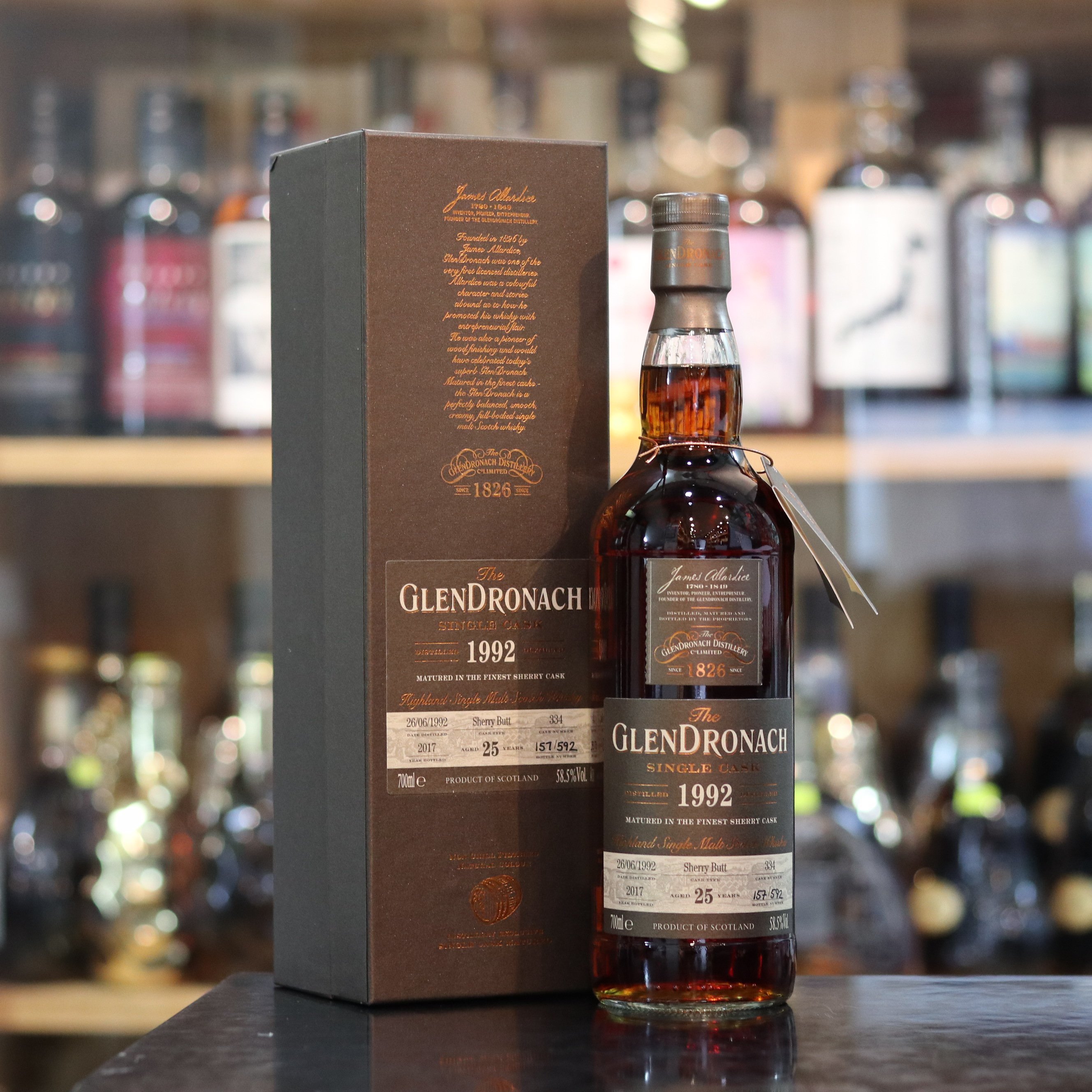 Glendronach 1992/2017 25 Year Old Batch 16 Single Cask #334 - 70cl/58.5%