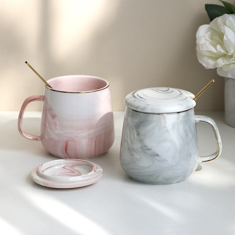 【ＡＨ103】大理石牛奶杯