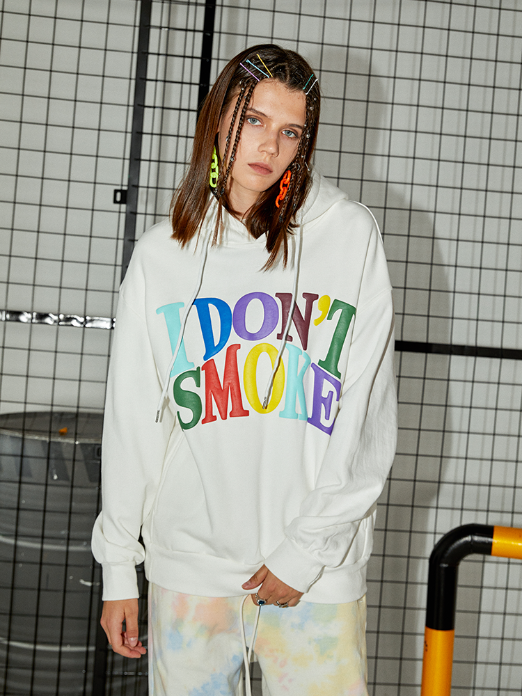 I DON’T SMOKE 彩虹 LOGO 圖像 帽T DONSMOKE Don’t Smoke