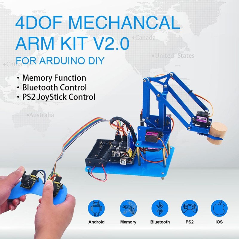 4DOF機械手臂學習入門套件V2.0(適用Arduino DIY)