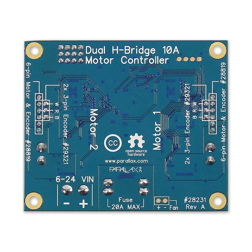 DHB-10 10A 雙通道全橋馬達驅動器 / H橋馬達控制板