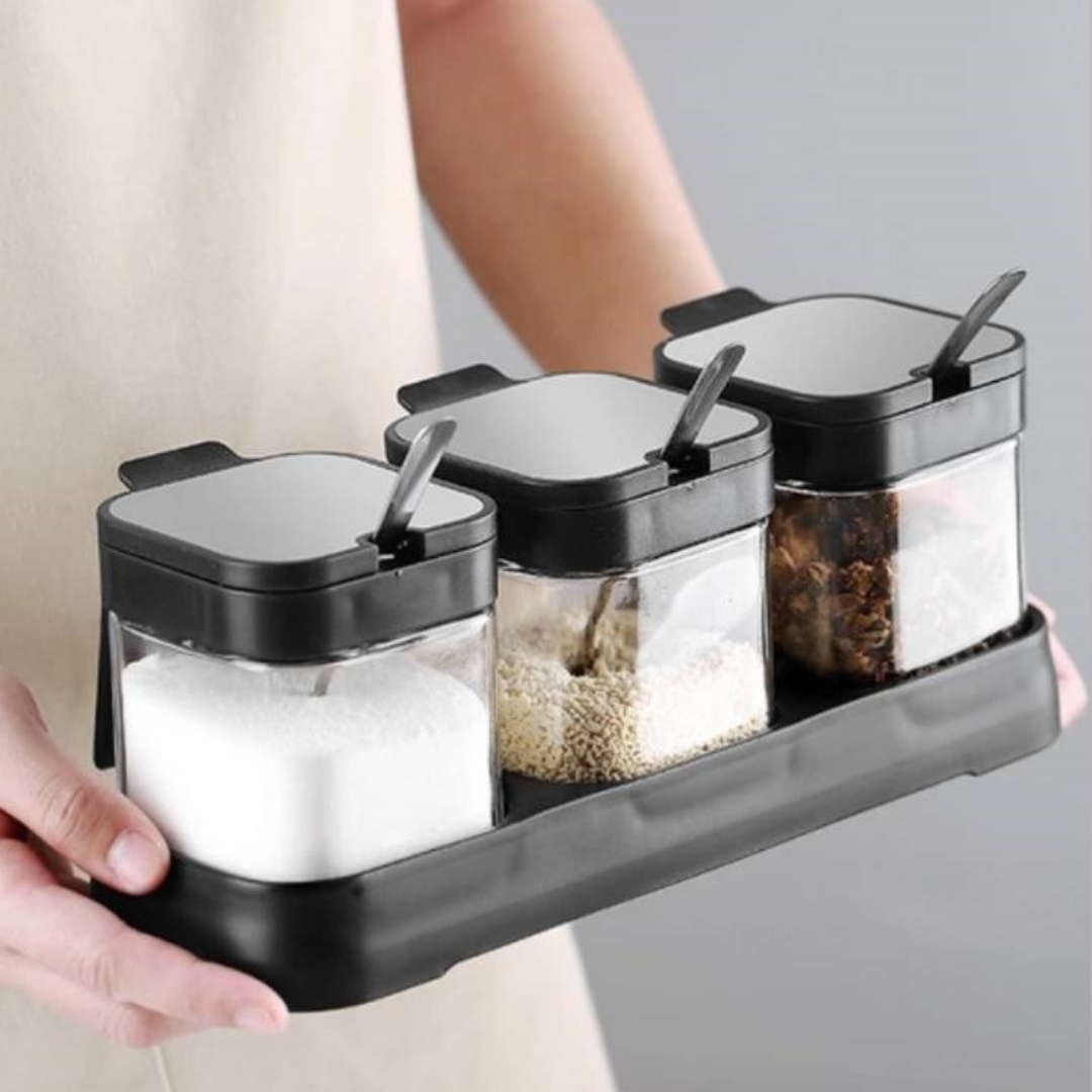 北歐風時尚調味罐套裝