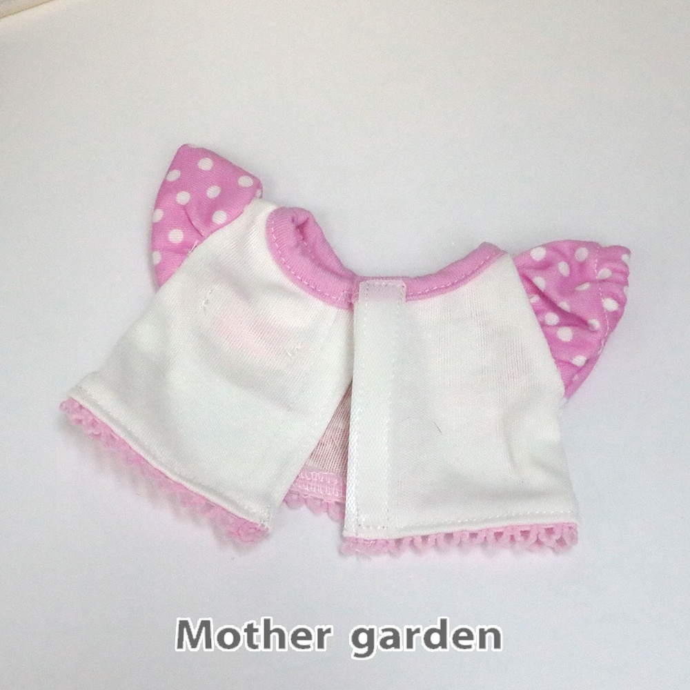 Usamomo 萌兔桃桃 更衣配件-點點草莓 上衣 22cm專用 (S)