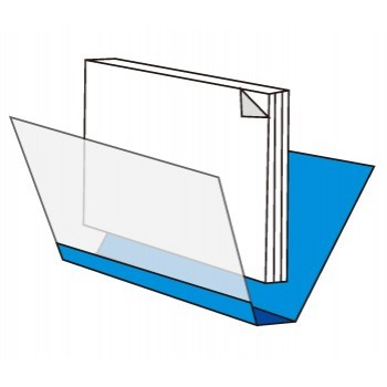 熱熔訂裝透明面白色底封套
