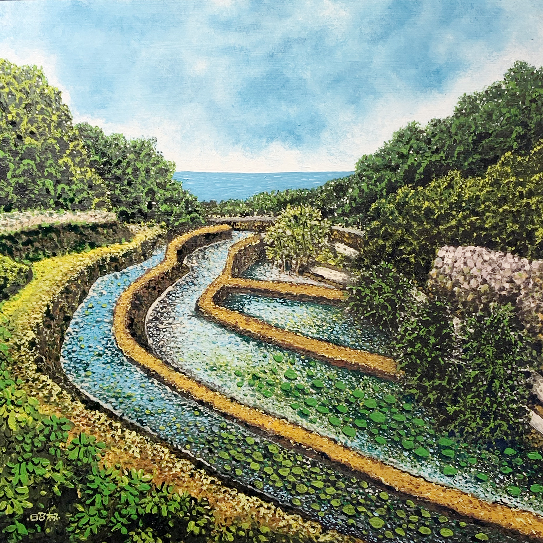 王昭權,蛋彩畫,油畫,蛋彩畫家,台灣蛋彩畫,換個角度