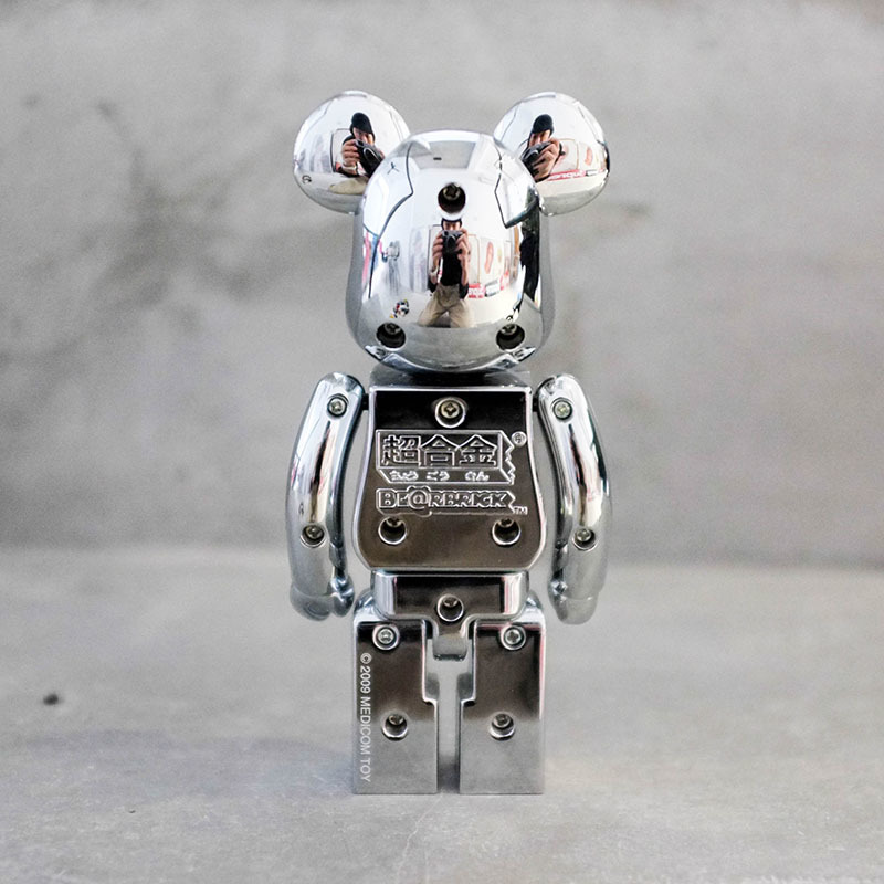【車庫服飾】收藏品出售 BEARBRICK MEDICOM TOY 200% 超合金 CHROME SILVER 銀 熊