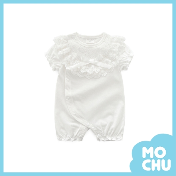 優雅蕾絲側開連身衣(兩色)