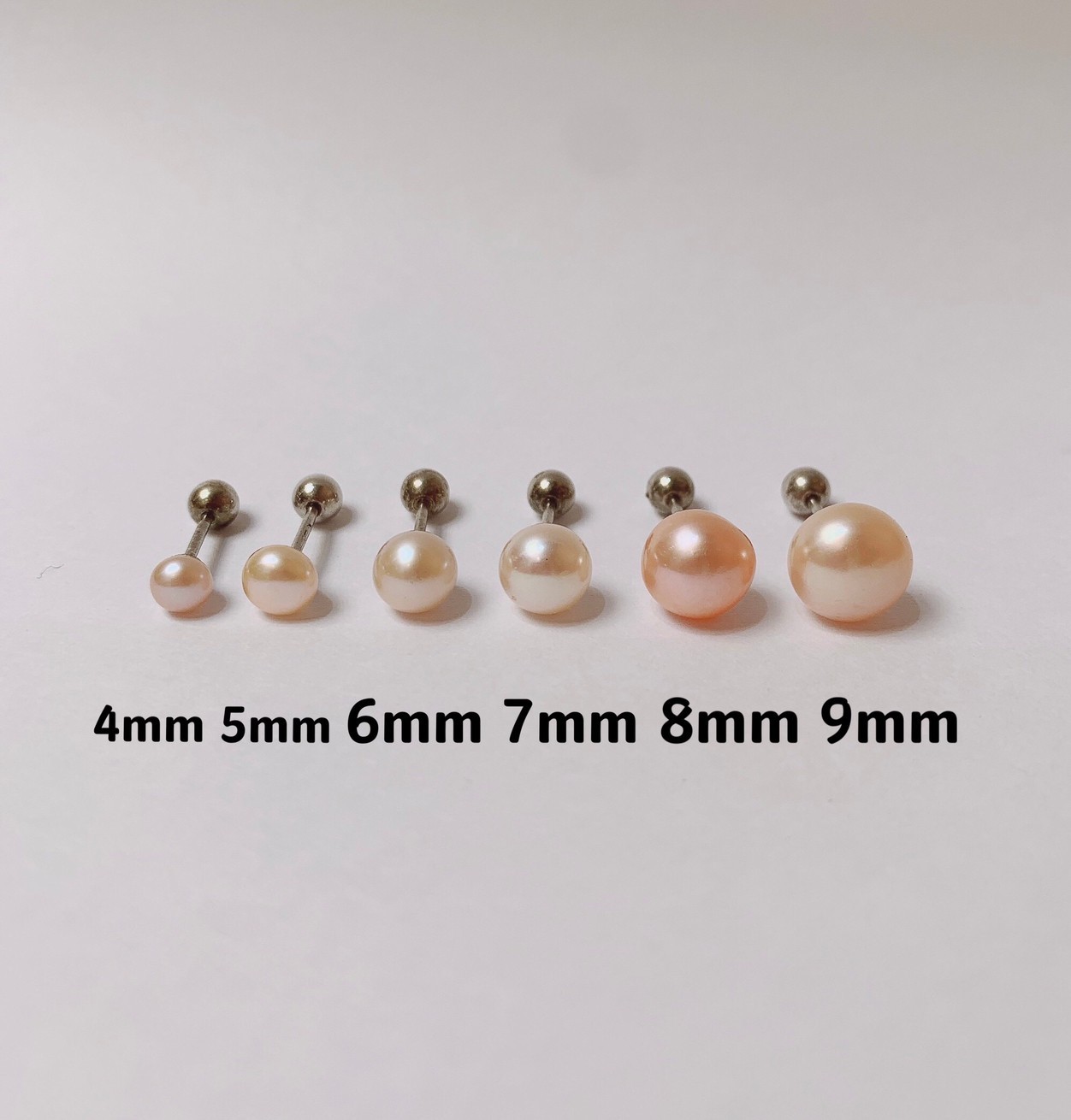 3色 純銀 淡水珍珠款鎖珠式耳環(單支價)