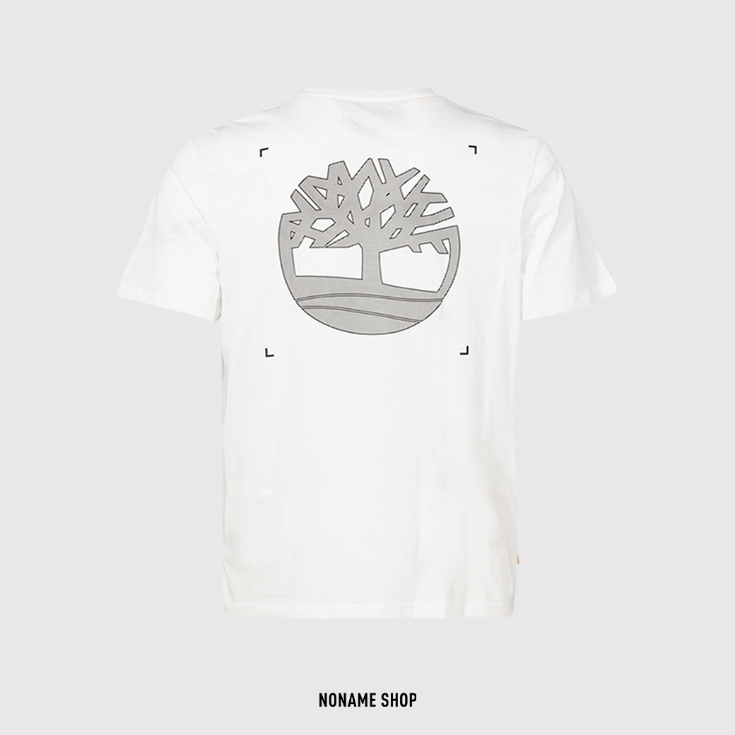 TIMBERLAND 背後 LOGO 短袖 短T 短TEE 白 (男款)