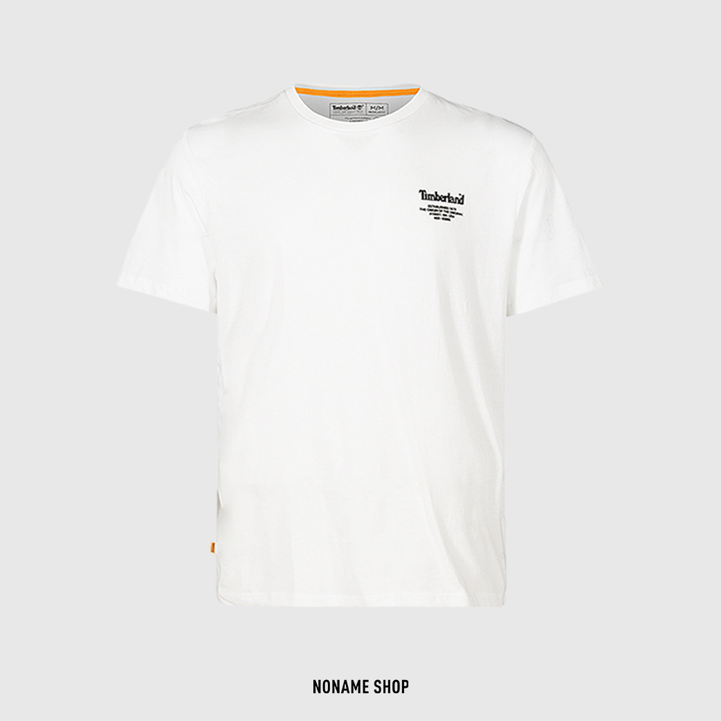 TIMBERLAND 背後 LOGO 短袖 短T 短TEE 白 (男款)