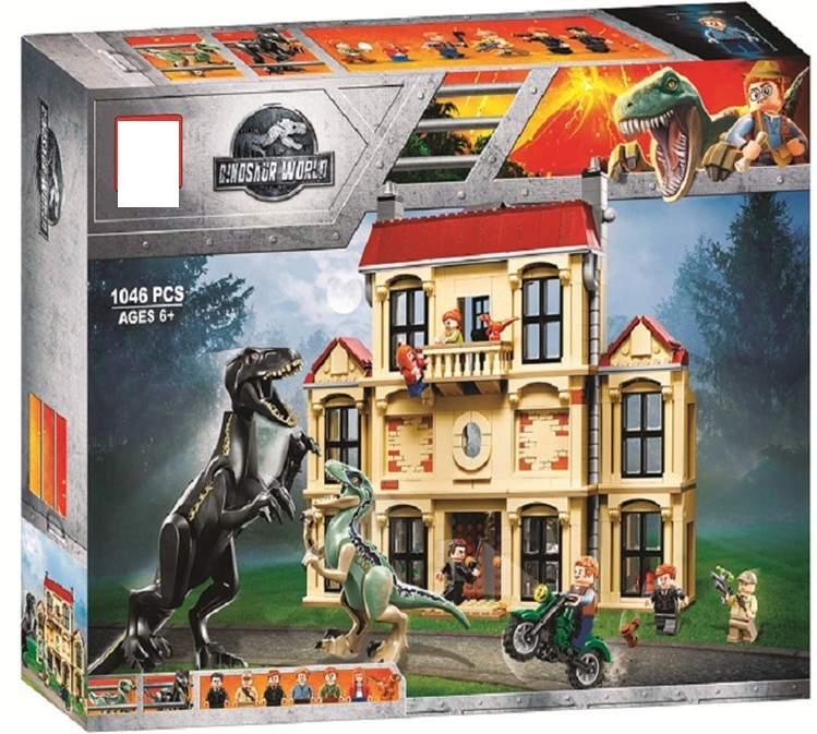 Jurassic World Indoraptor Rampage at Lockwood Estate Building Set Fit Lego NO BOX LA10928