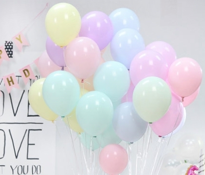 12吋馬卡龍色乳膠氣球 (1包10個 ) 👉現貨