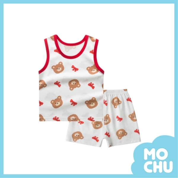 蝴蝶結熊熊背心套裝