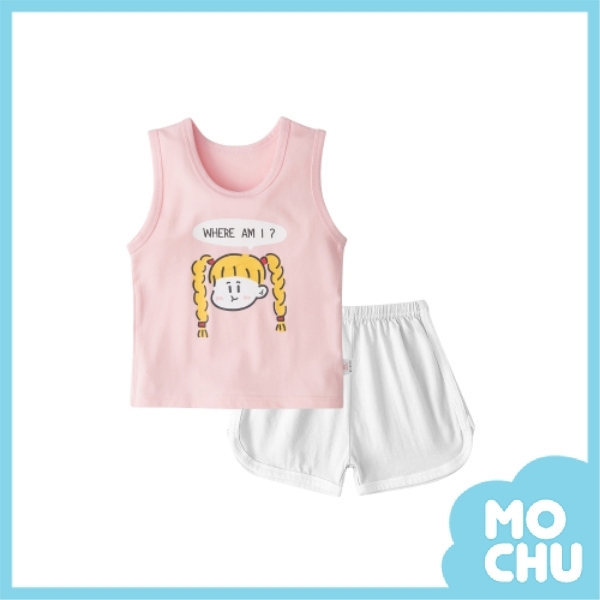 我在哪裡小女孩背心套裝