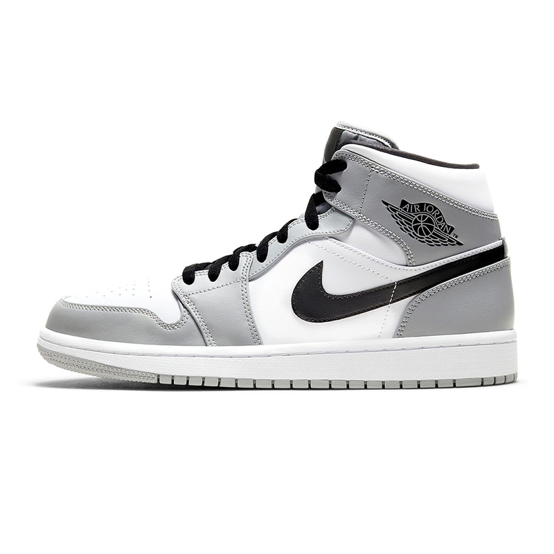 Air Jordan 1 Mid  '' Light Smoke Grey '' 灰白 煙灰白 男款 554724-092 [台灣現貨]
