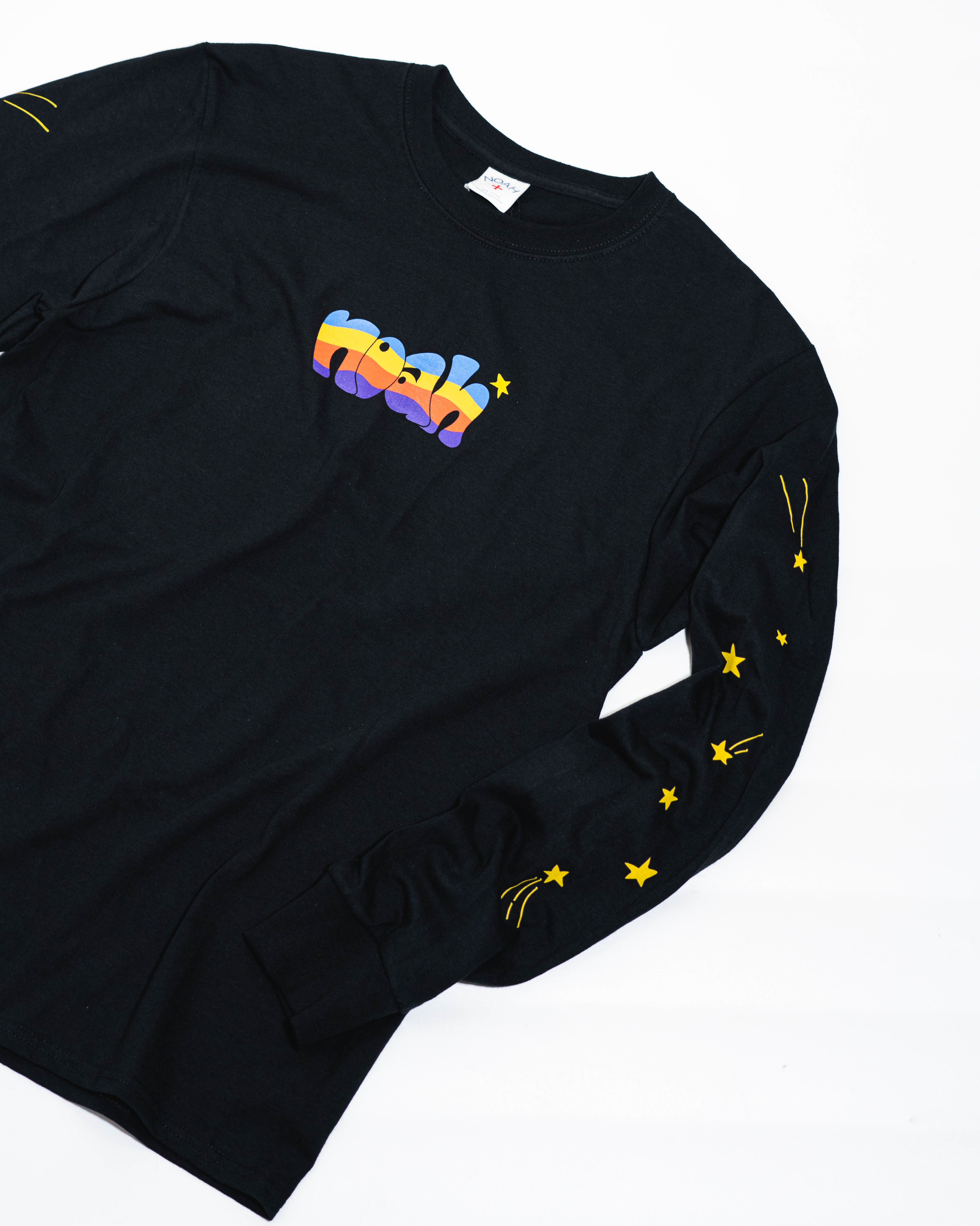 [現貨]  Noah Stars Long Sleeve Tee "Black"