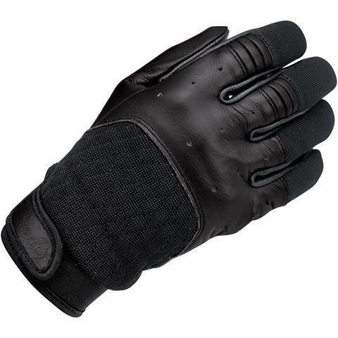 BILTWELL BANTAM GLOVES 黑 皮布手套
