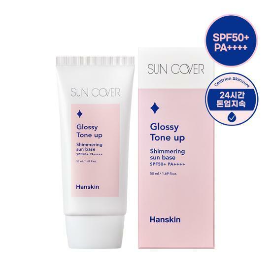 Hanskin Sun Cover Glossy Tone Up Shimmering Sun Base SPF50+ PA++++ 50ml