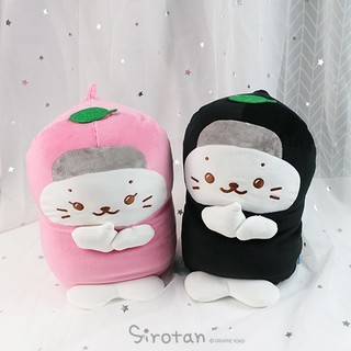 Sirotan絨毛娃娃 絨毛抱枕 忍者 海豹小白 30cm 粉 藍