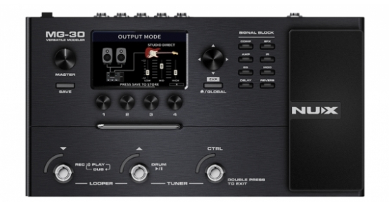 【現貨供應】NUX MG-30 綜合效果器 電吉他效果器 電貝斯效果器  附NMP-2控制踏板 (贈送效果器袋)