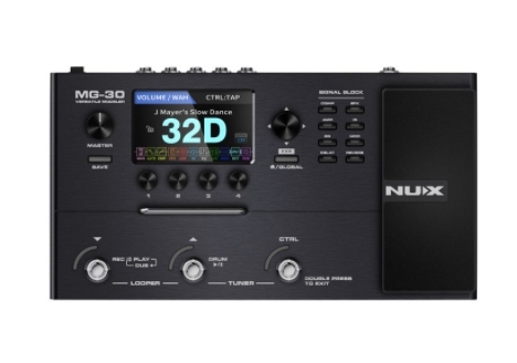 【現貨供應】NUX MG-30 綜合效果器 電吉他效果器 電貝斯效果器  附NMP-2控制踏板 (贈送效果器袋)