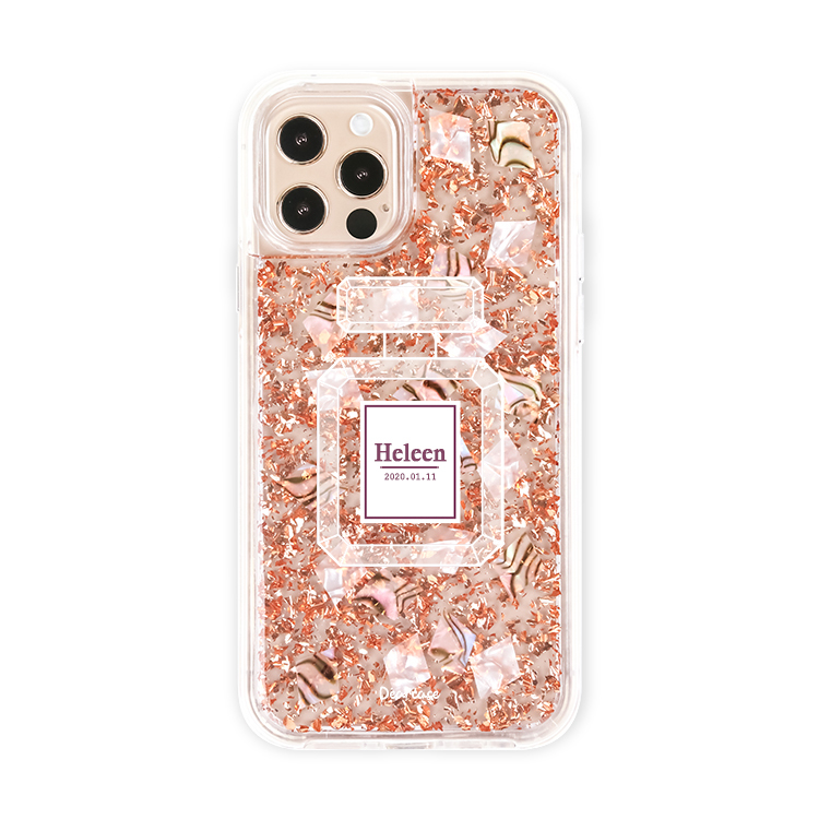 清新香水貝拉殼 - (訂製名字) iPhone客製化手機殼