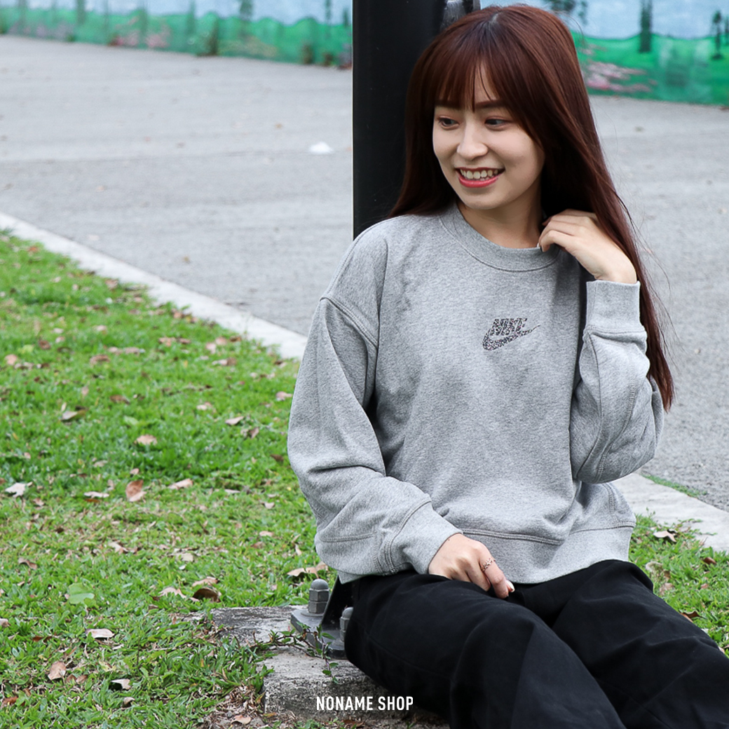 NIKE Sportswear 雪花 字勾 環保 微短版 長袖 長T